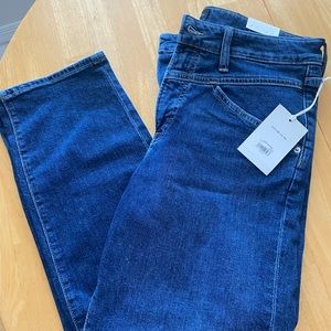 Free assembly V-front slim denim jeans size 12 short